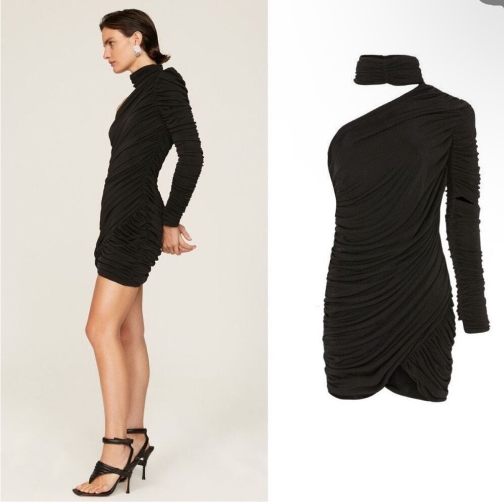 Aliette Asymmetrical Rouched Dress